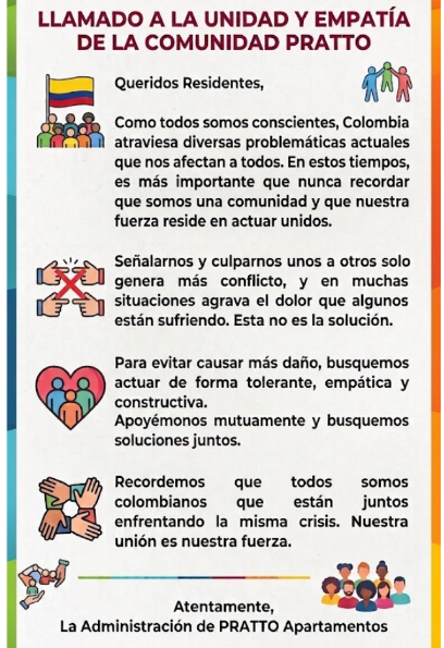 Llamado a la unidad y empatía